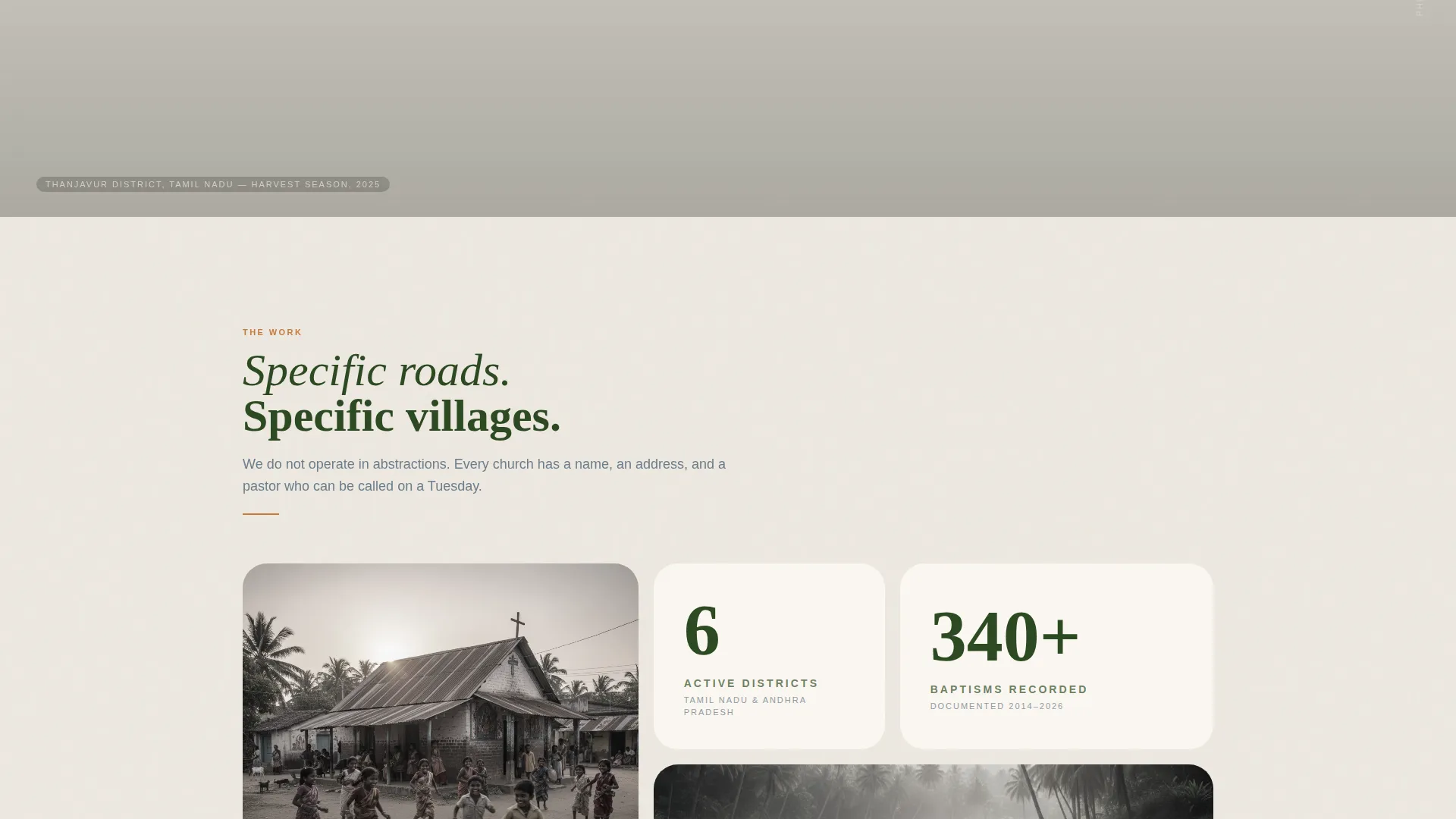 Christian Mission India Landing Page Template