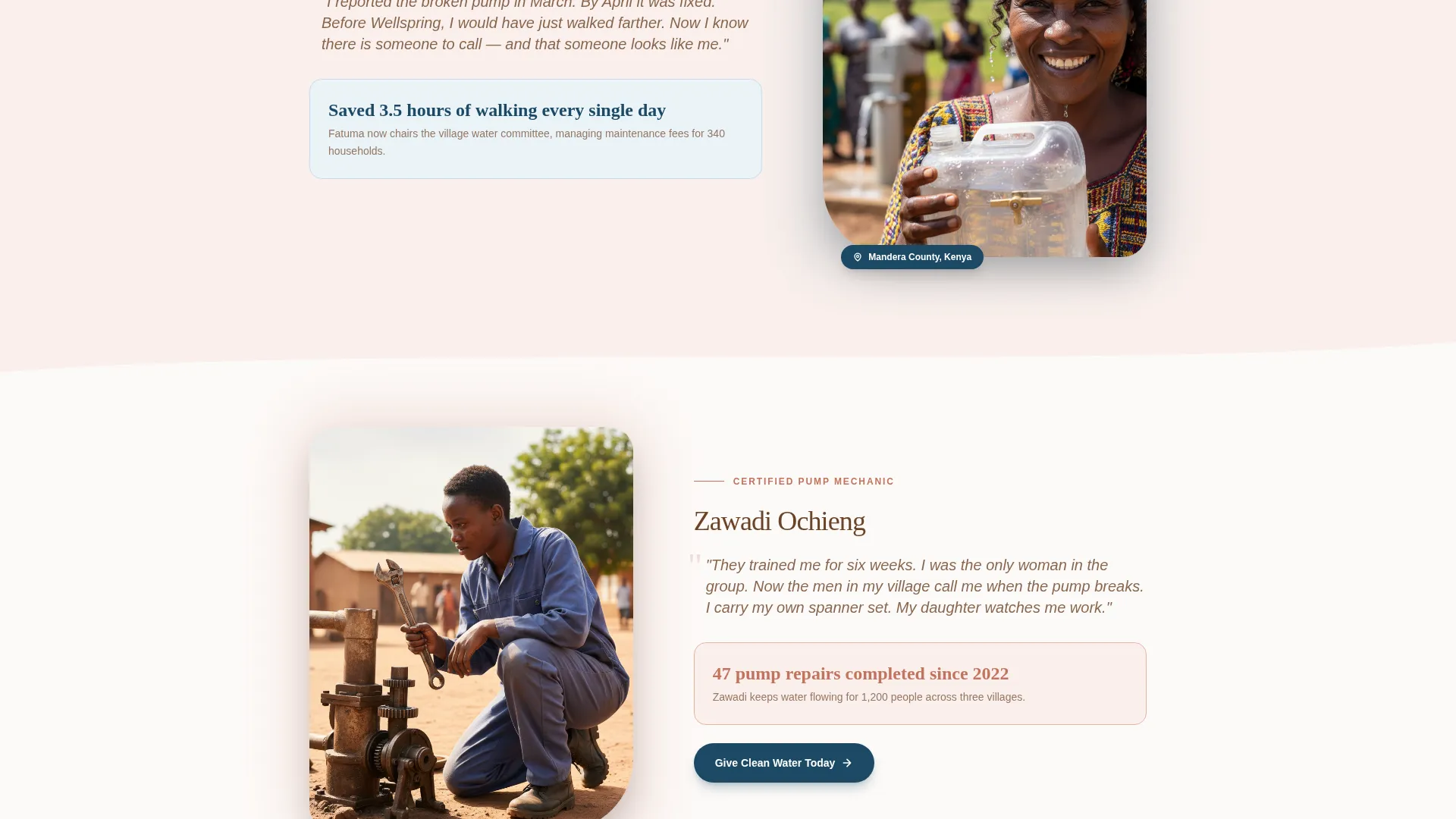 Advanced Clean Water Nonprofit Professional Website Template