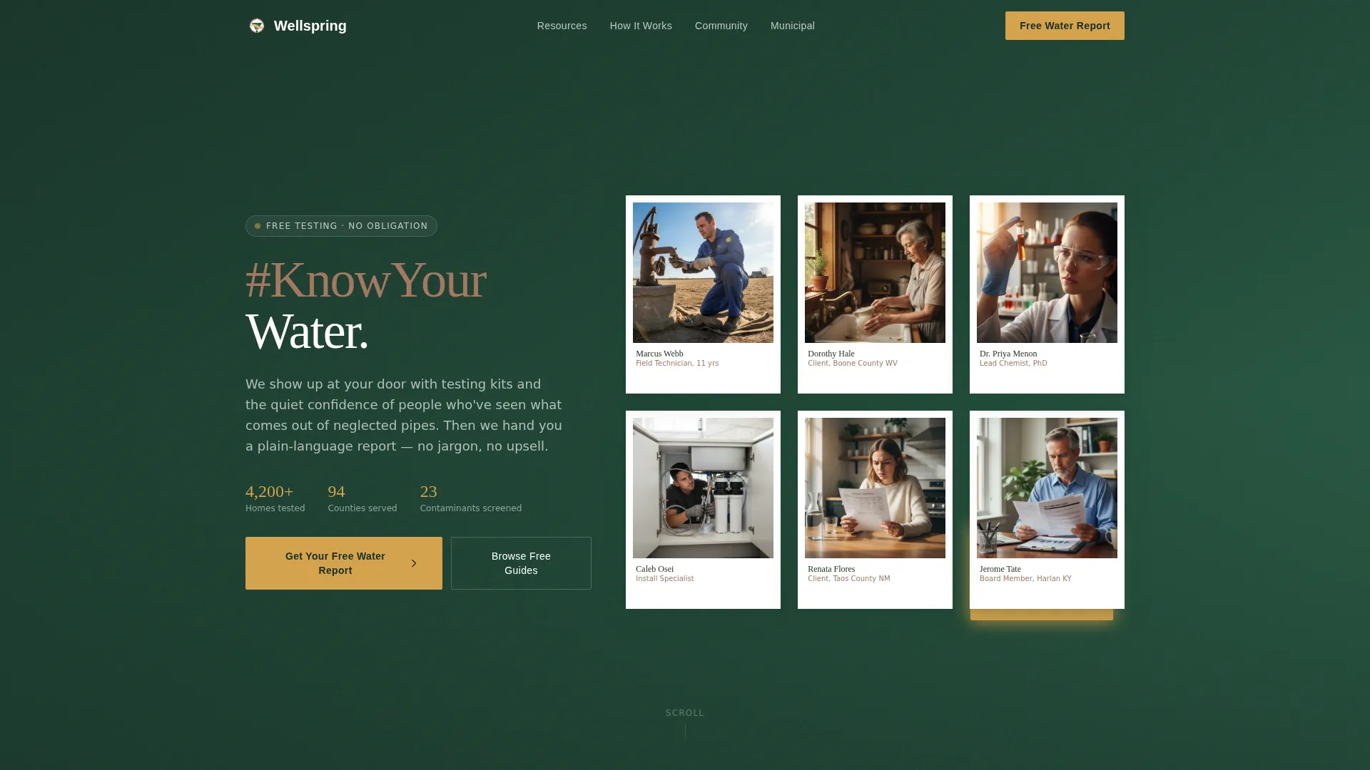 Expert Clean Water Nonprofit Professional Website Template