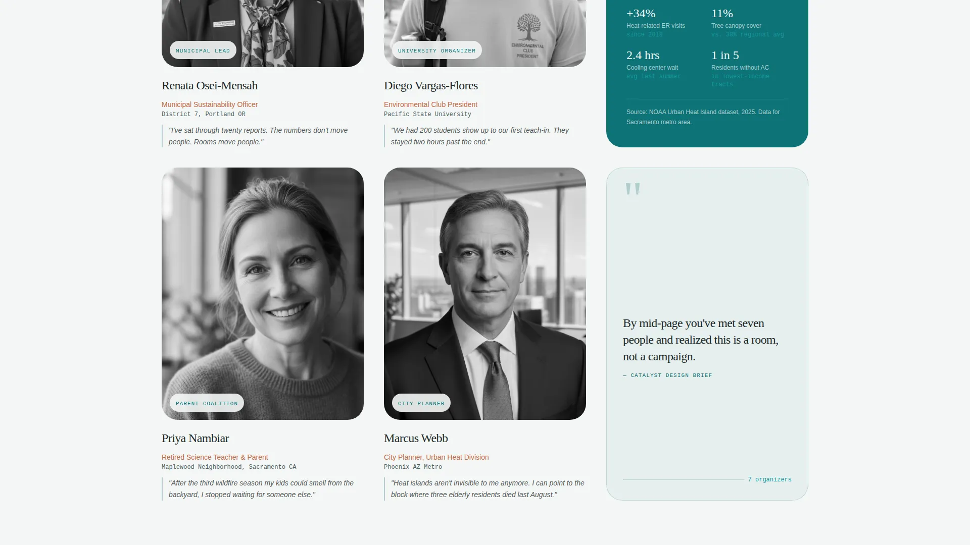 Climate Action Event Registration Landing Page