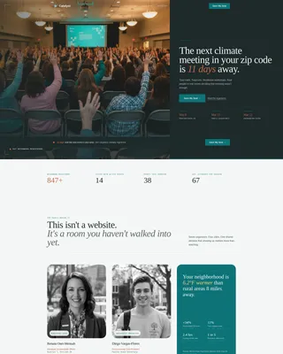 Climate Action Event Registration Landing Page