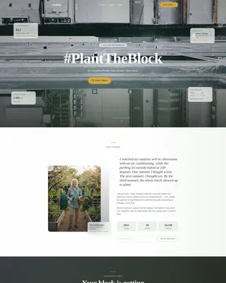 Climate Action Donation Landing Page Template