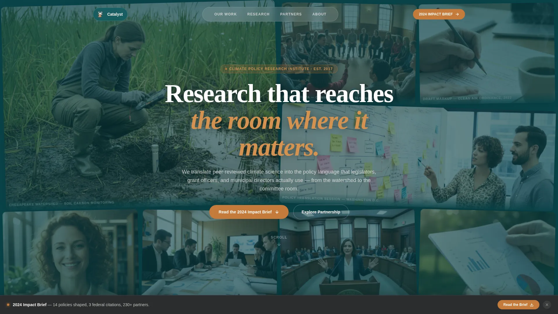 Climate Policy Research Institute Landing Page