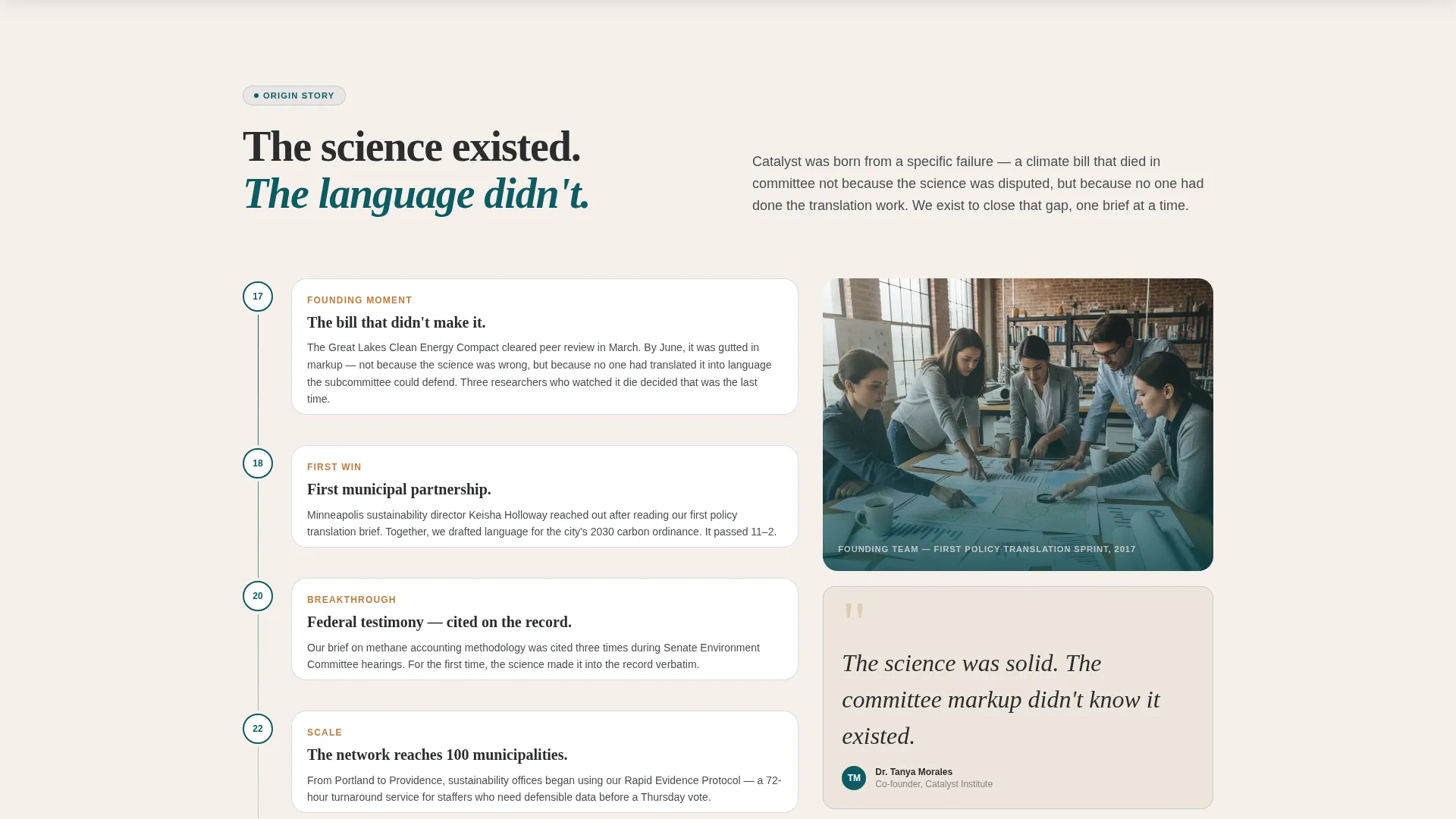 Climate Policy Research Institute Landing Page