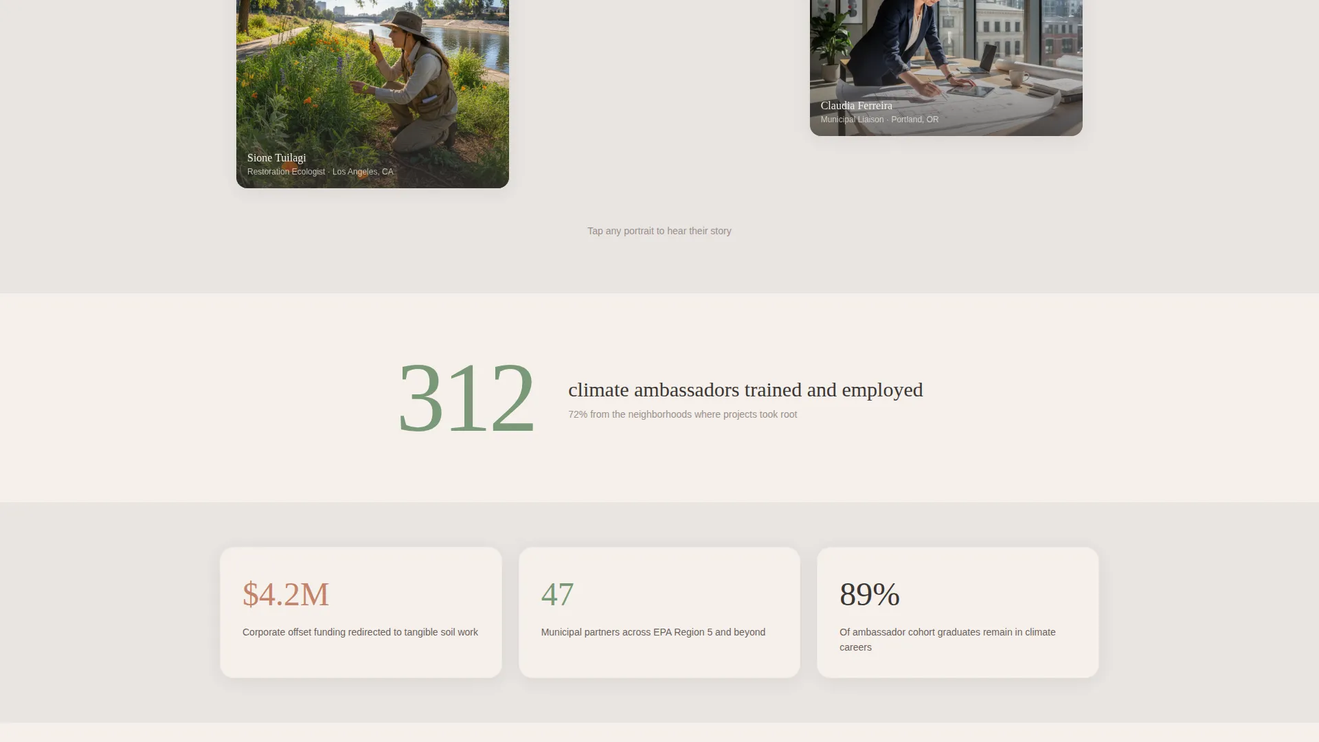 Climate Action Social Enterprise Landing Page Template