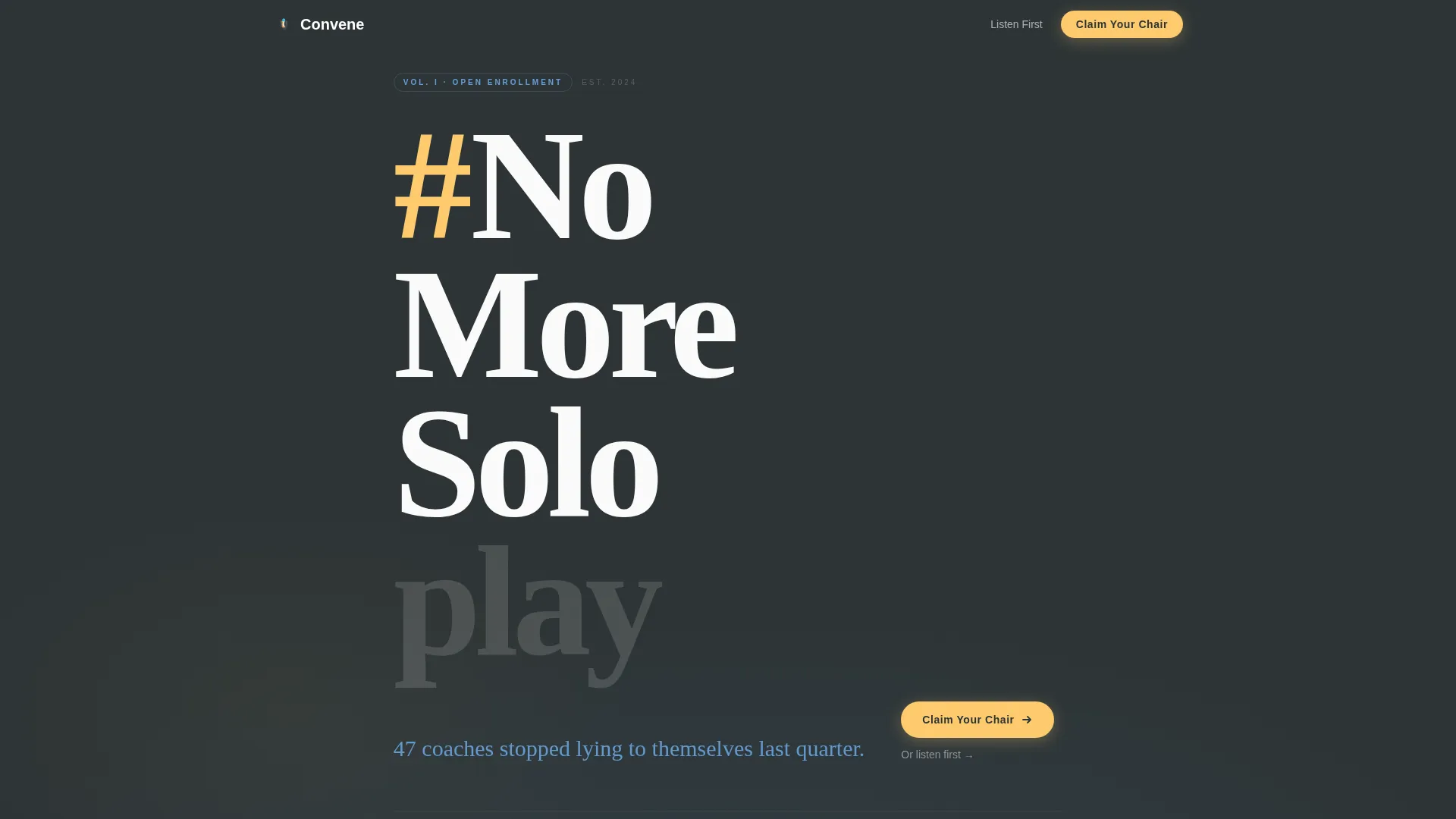 Coaches Accountability Group Landing Page Template