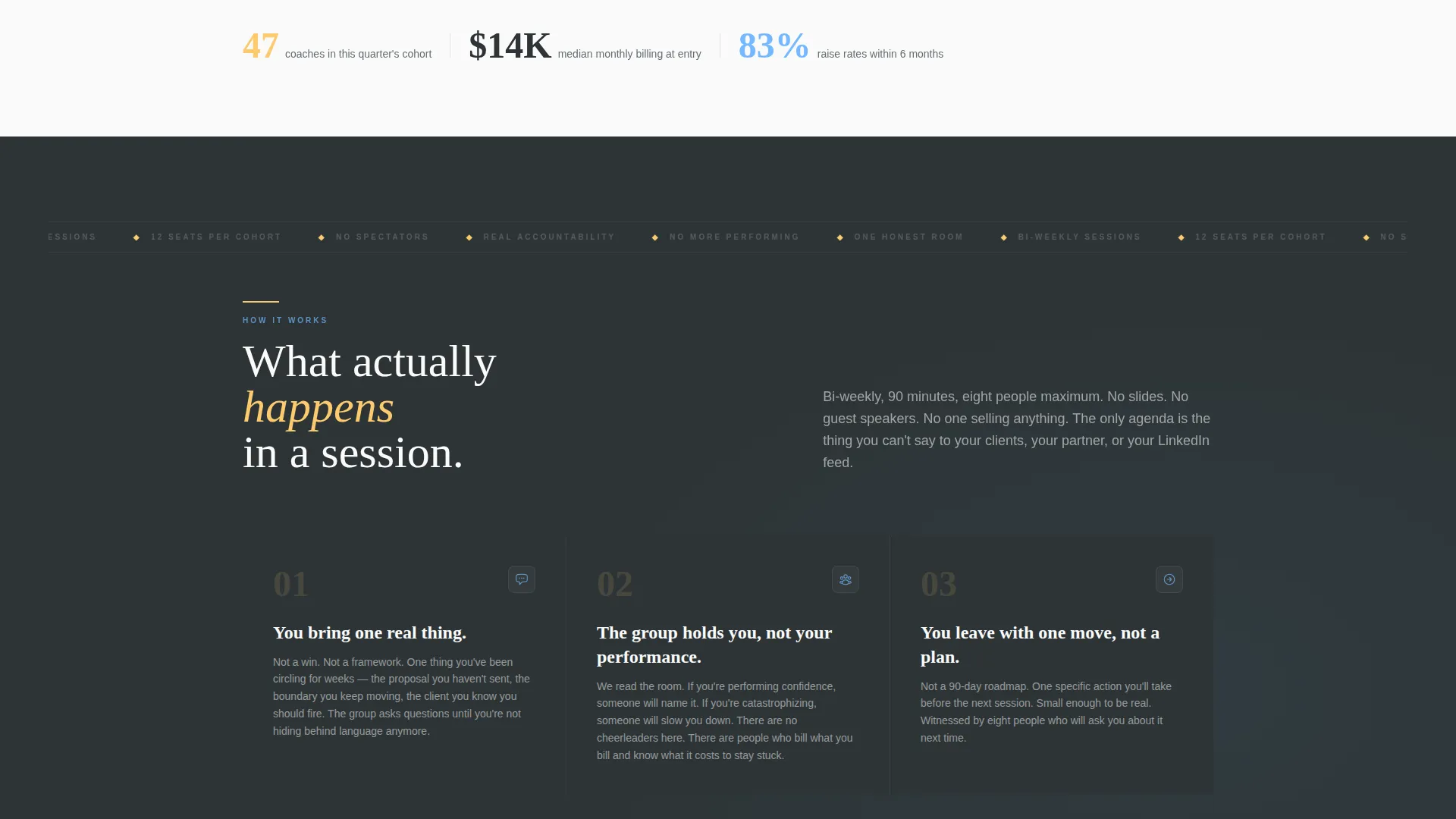 Coaches Accountability Group Landing Page Template