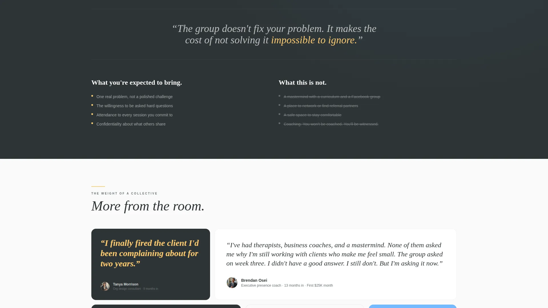 Coaches Accountability Group Landing Page Template