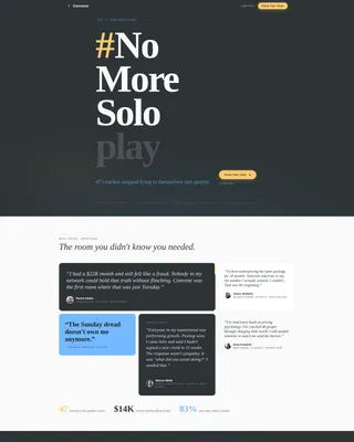 Coaches Accountability Group Landing Page Template