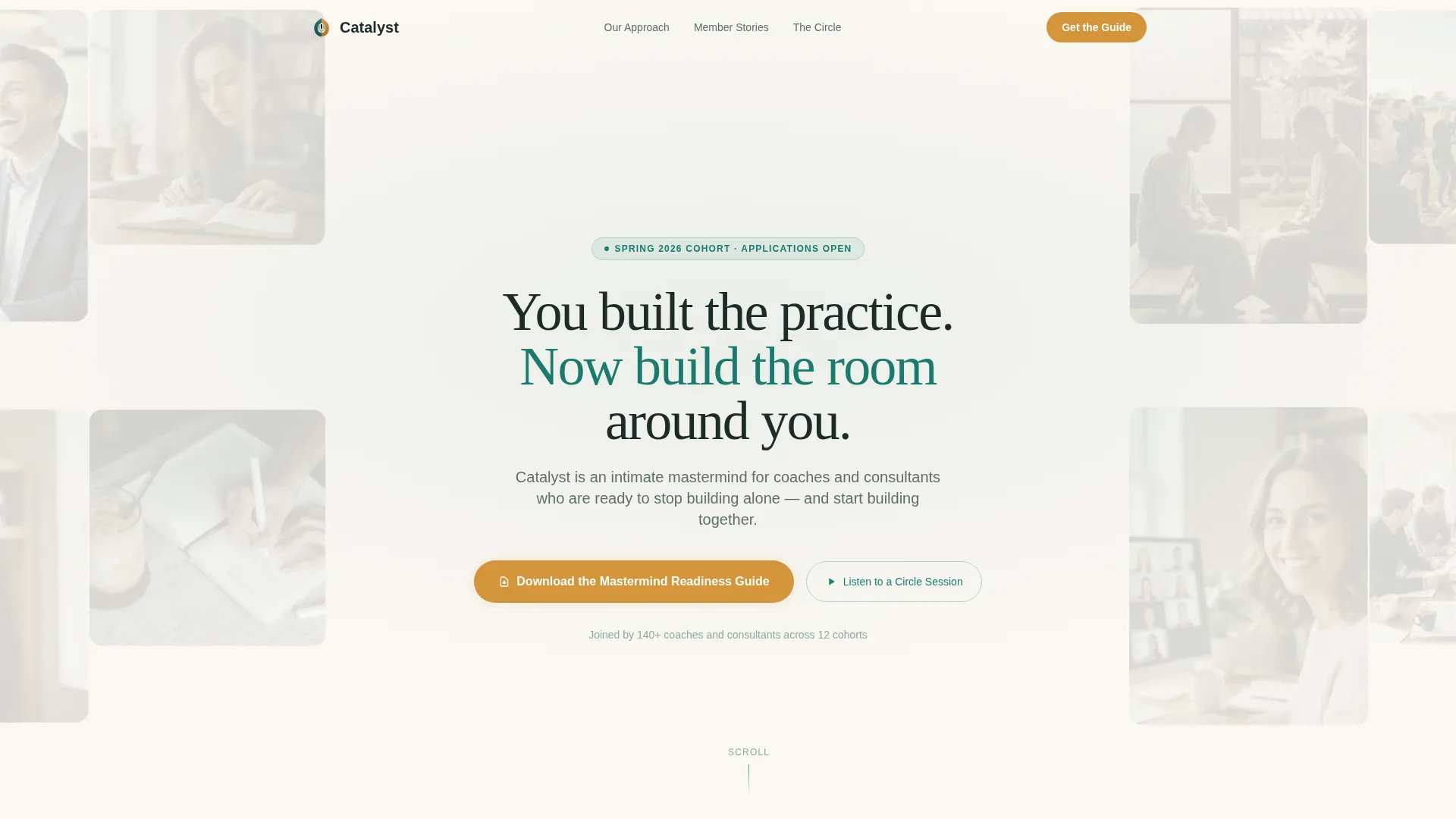 Coaches & Consultants Mastermind Landing Page Template