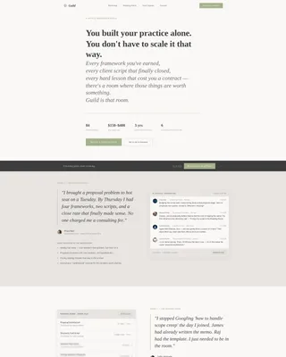 Coaches & Consultants Paid Community Landing Page