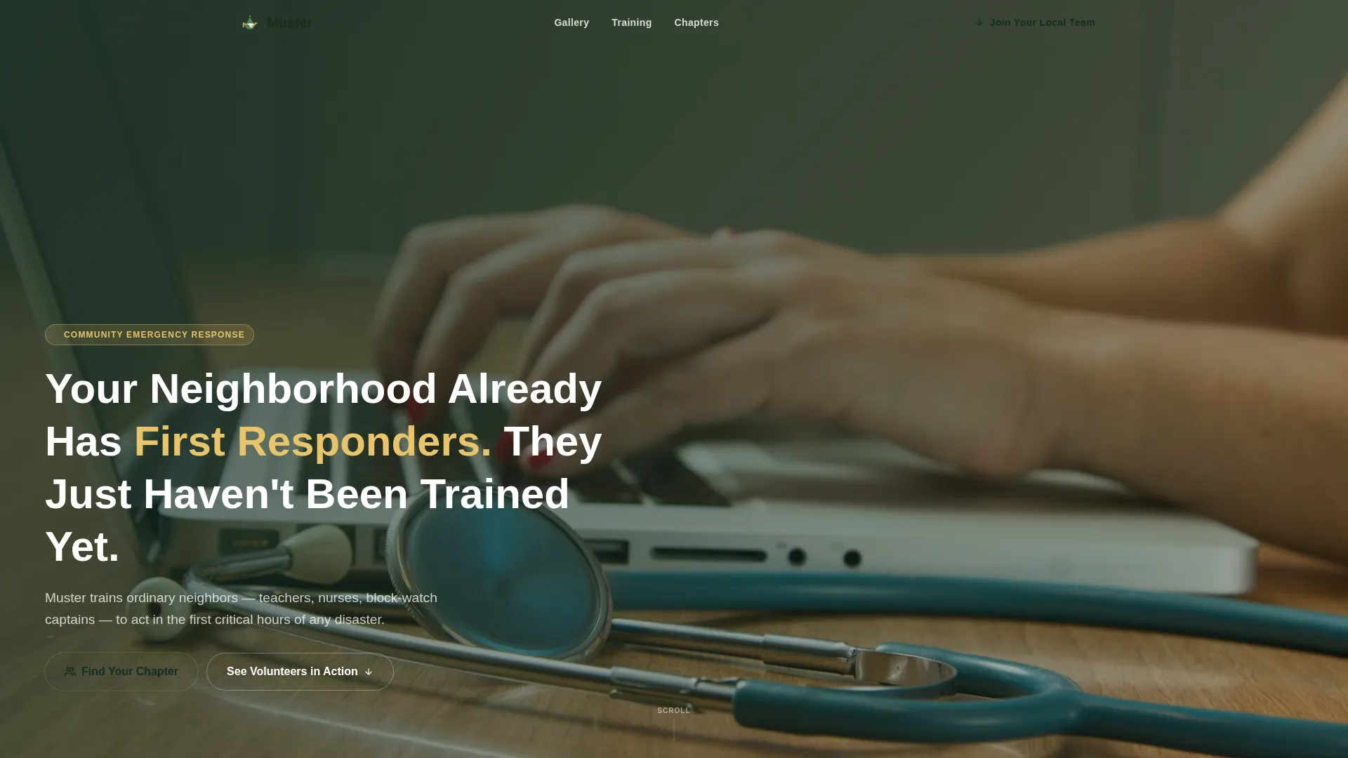 Community Emergency Response Team Landing Page