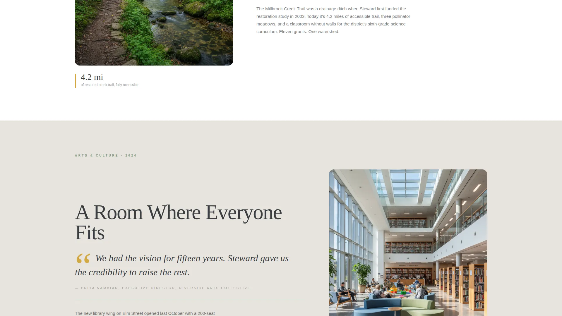 Specialist Foundation & NGO Portfolio & Case Study Website Template