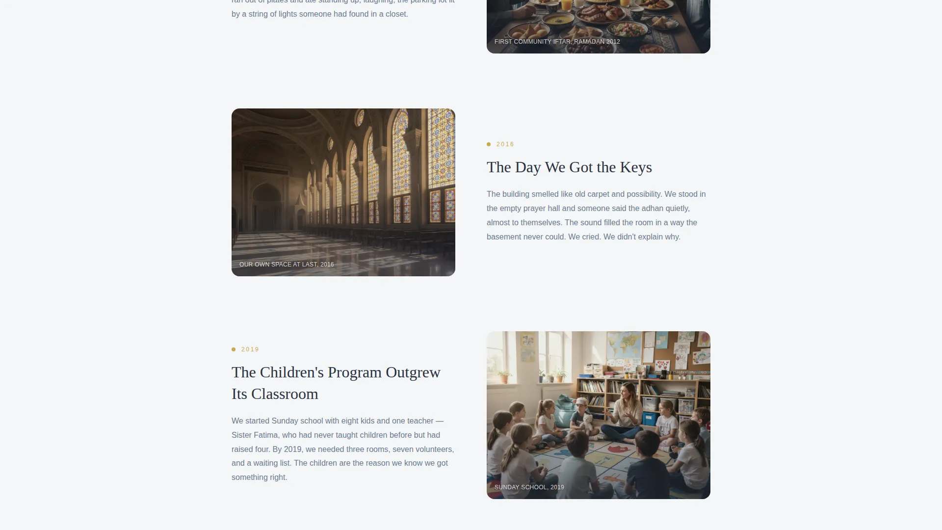 Mosque Landing Page Template for Community Events