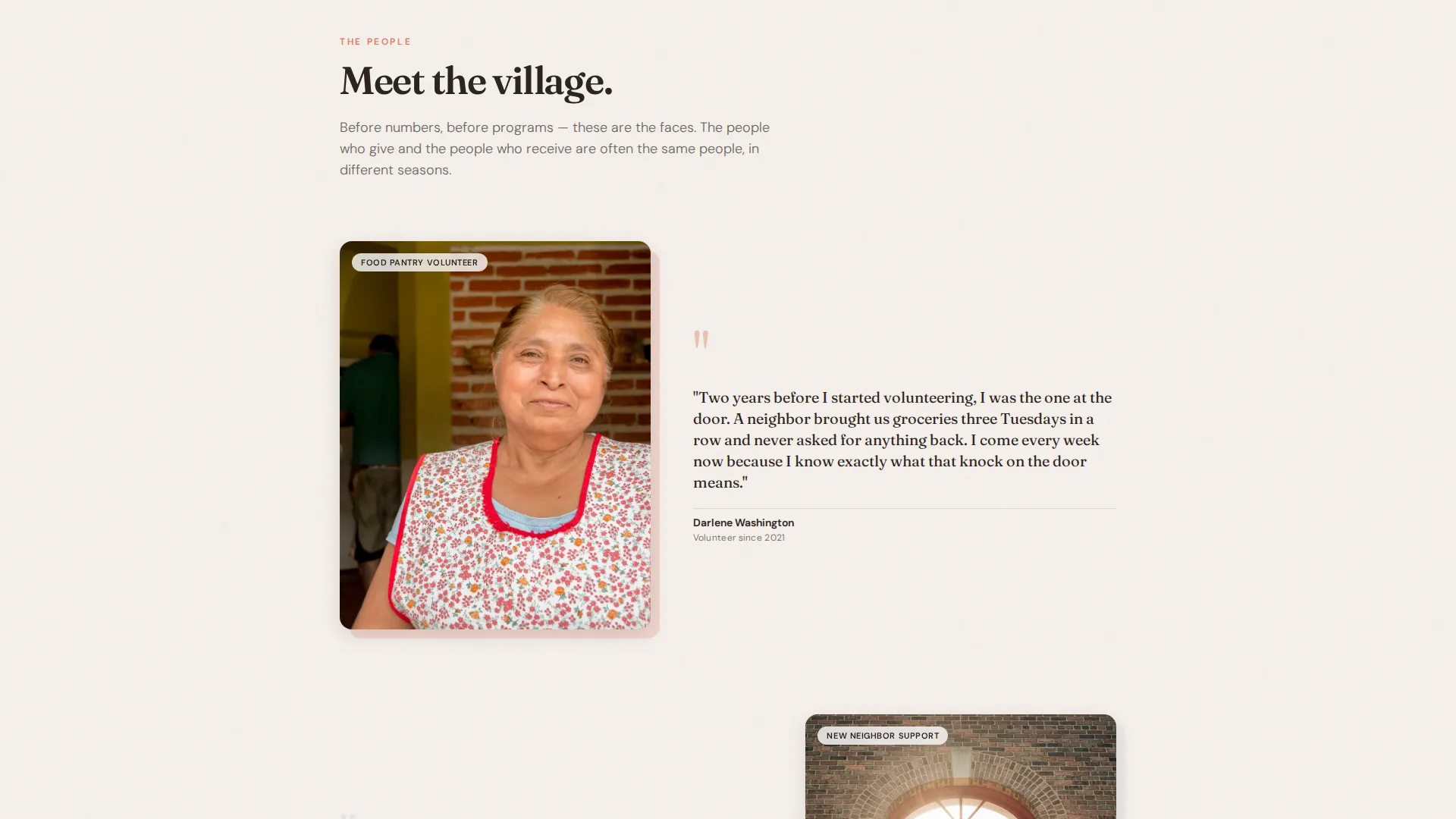 Heartfelt Community Service Group Landing Page Template