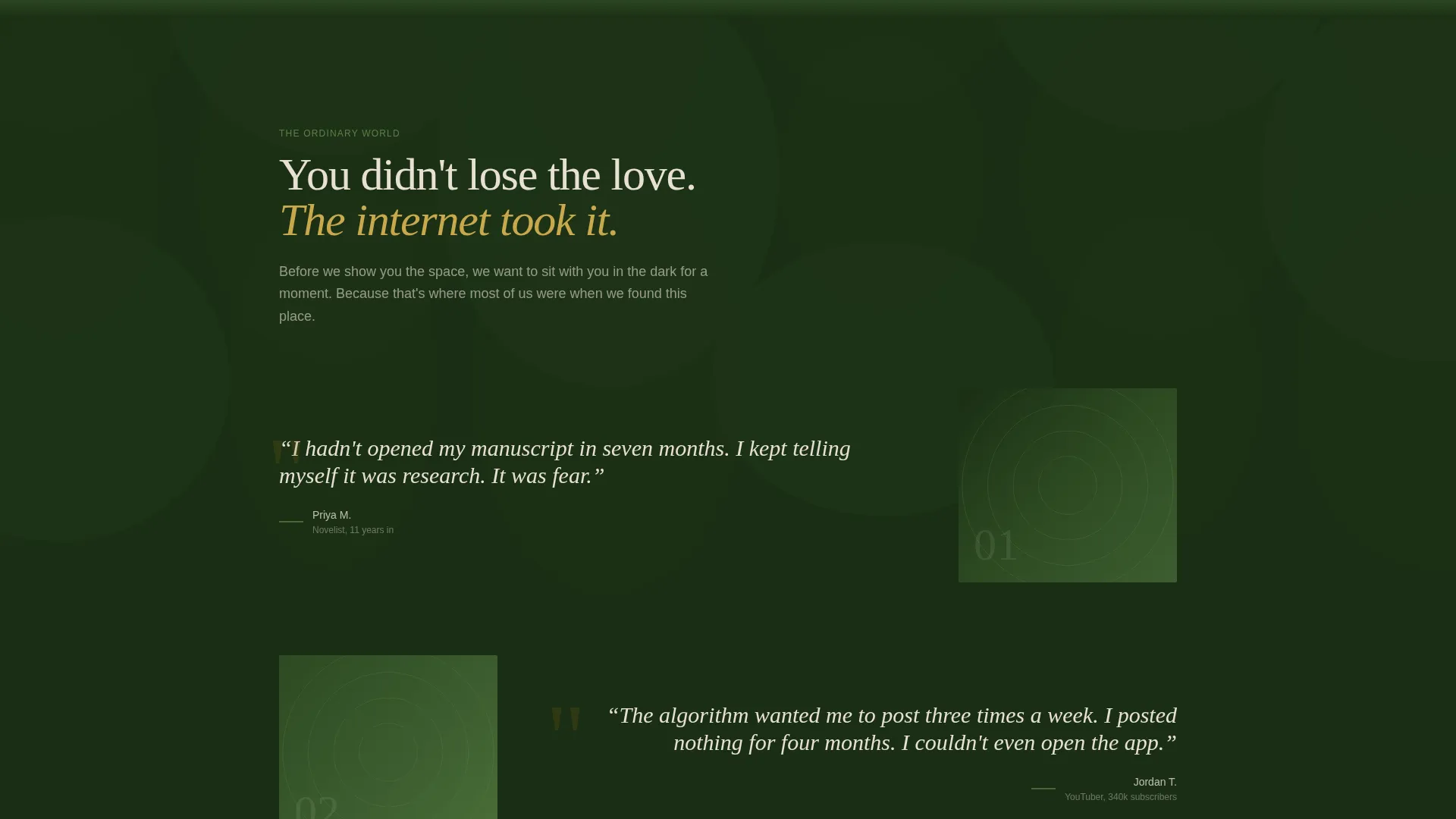 Restorative Creators Co-Working Landing Page Template