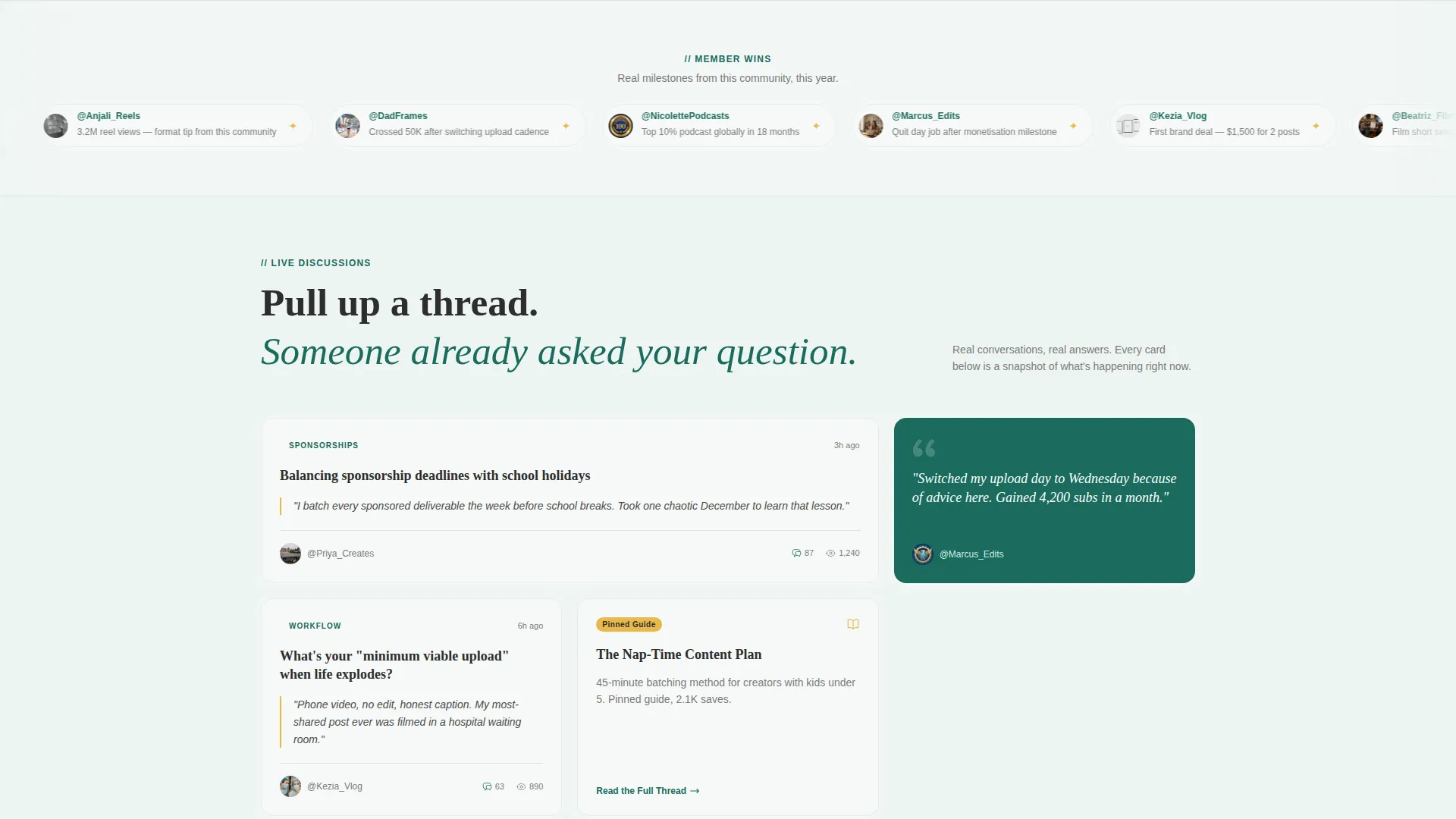 Warm Community Landing Page Template