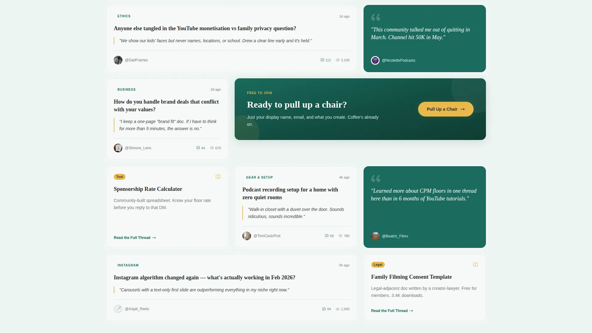 Warm Community Landing Page Template
