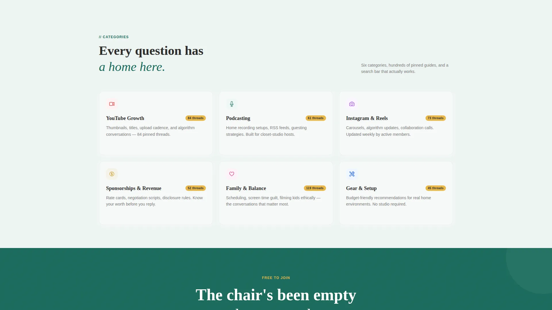 Warm Community Landing Page Template
