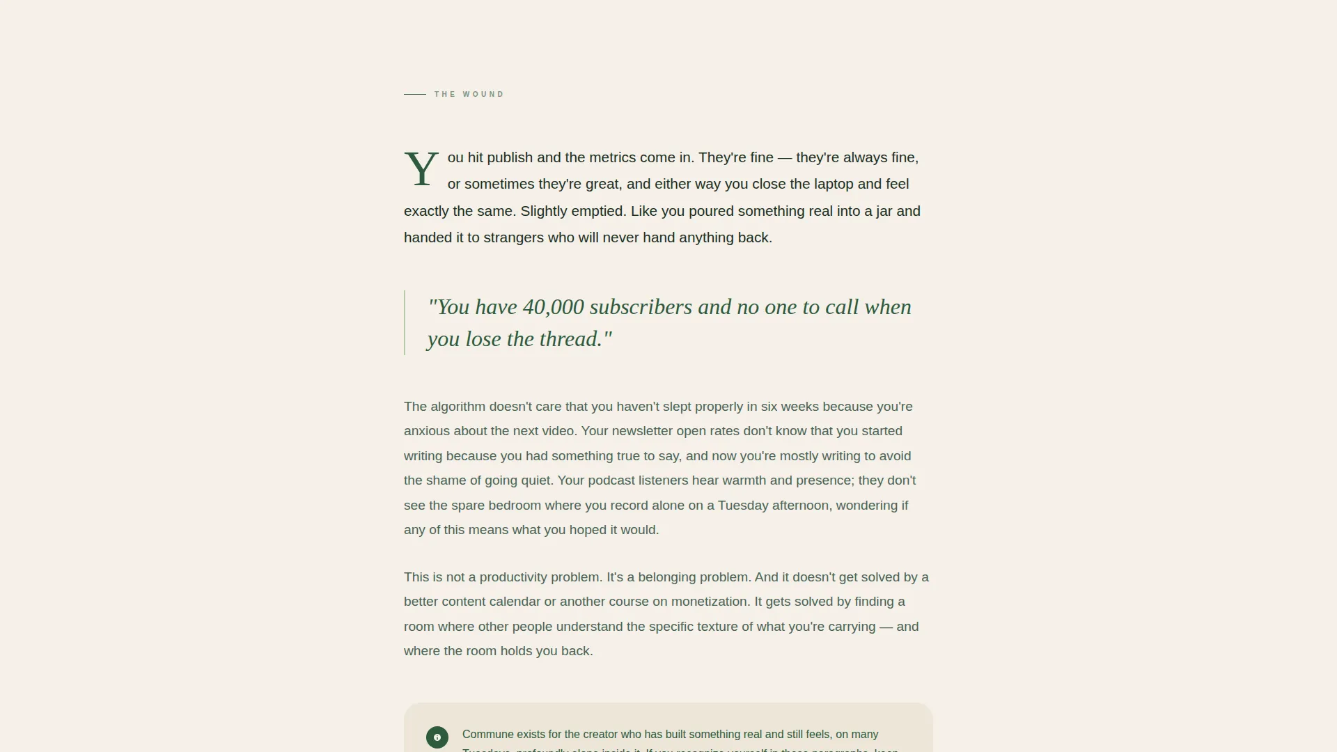 Restorative Content Creators Landing Page Template