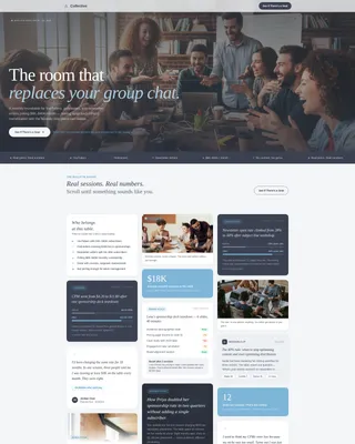 Creator Peer Advisory Board Landing Page Template