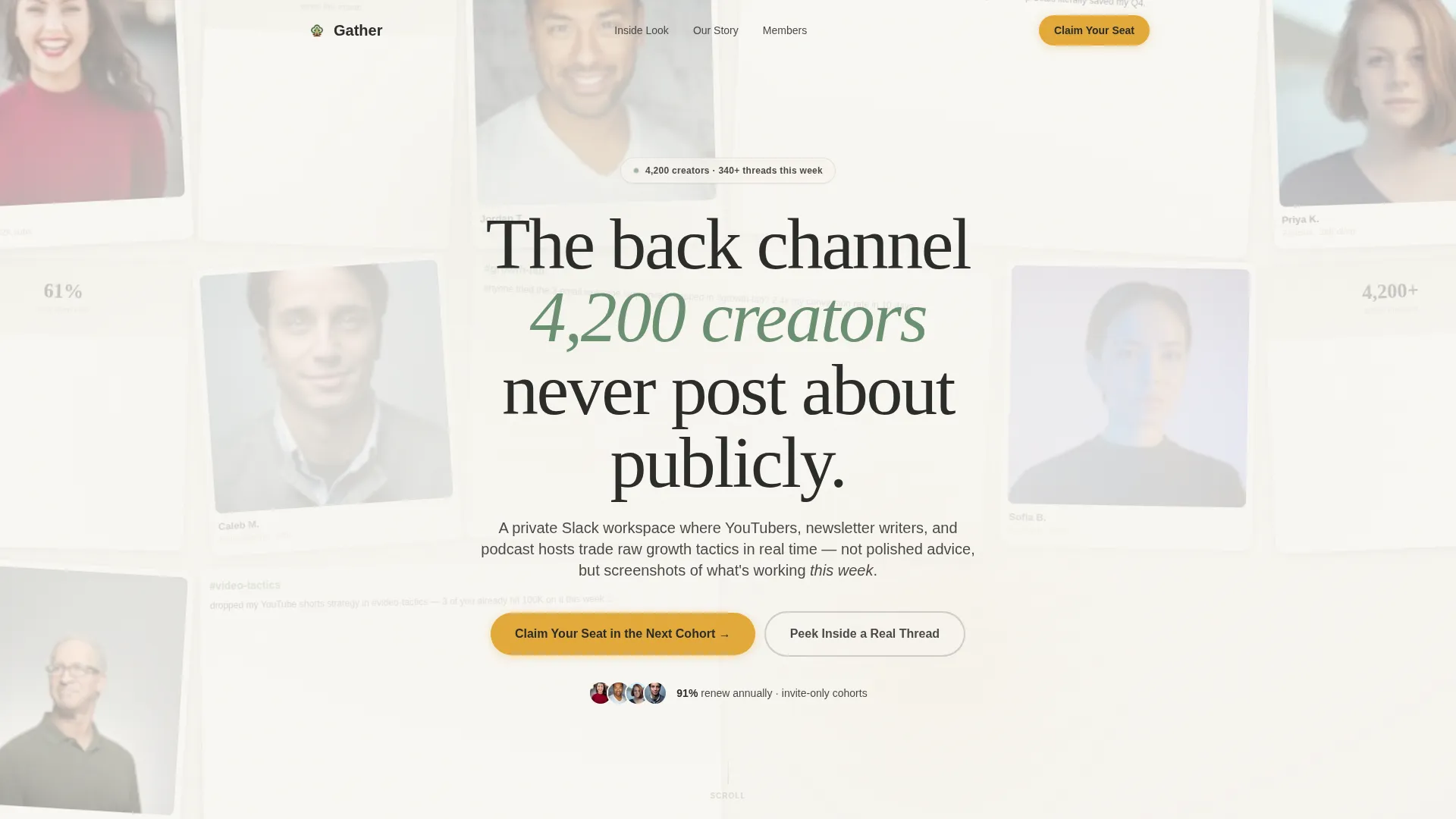 Content Creators Community Landing Page Template