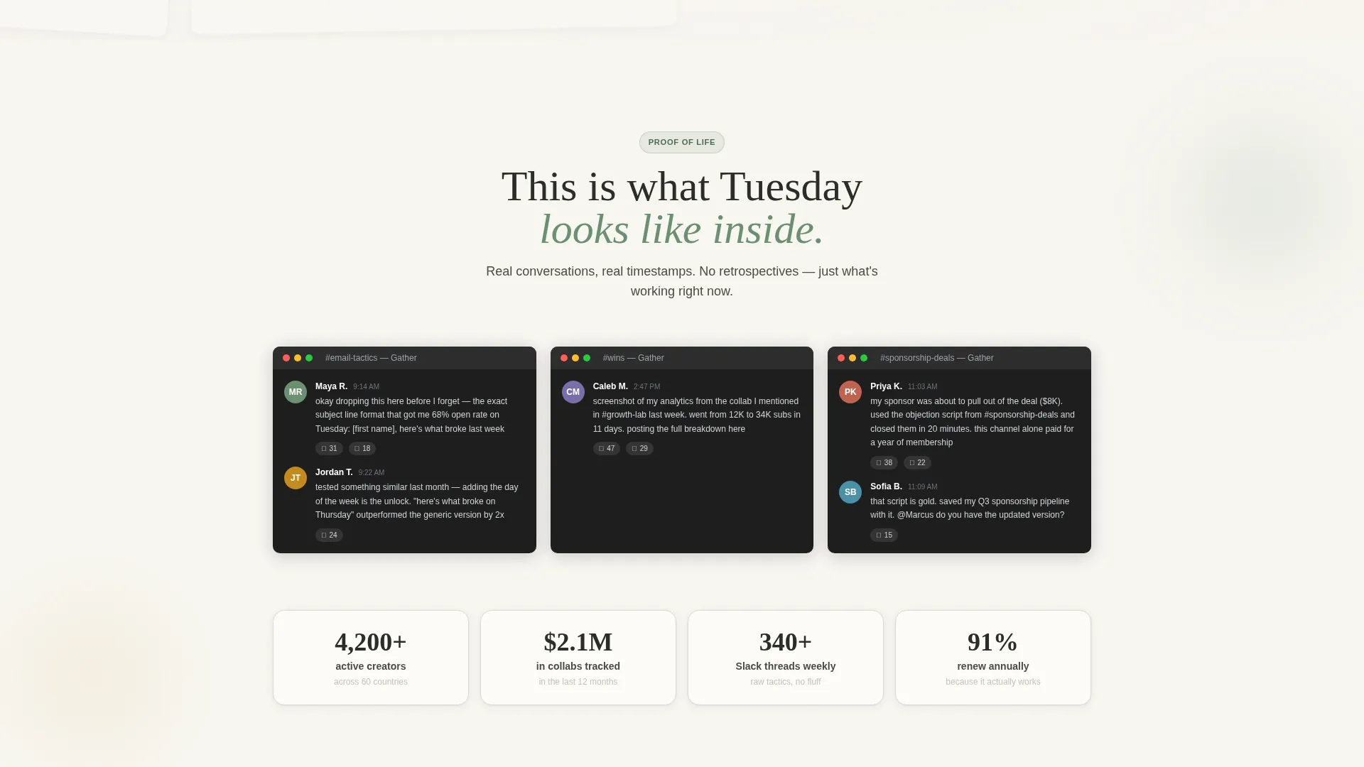 Content Creators Community Landing Page Template