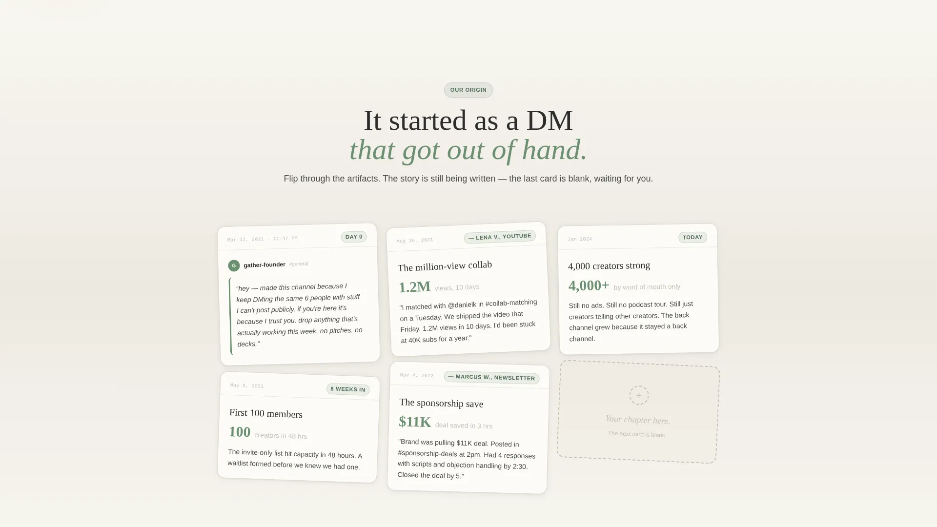 Content Creators Community Landing Page Template
