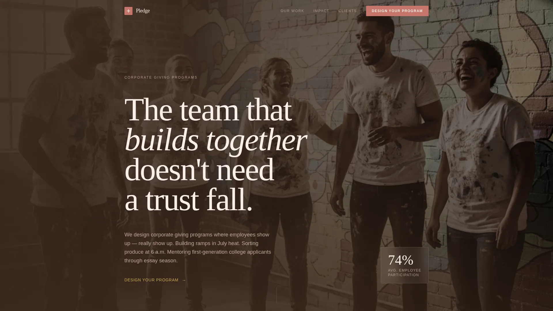 Corporate CSR Program Landing Page Template