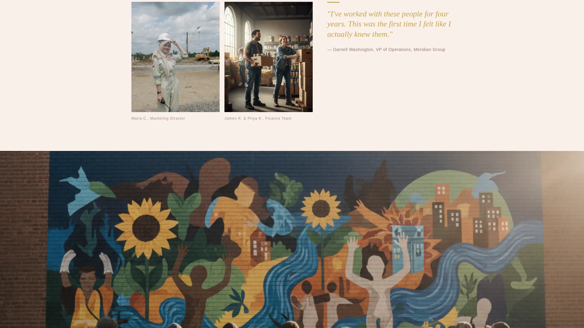 Corporate CSR Program Landing Page Template