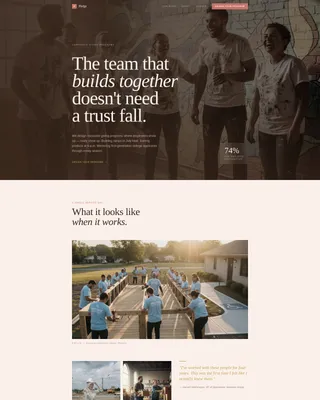 Corporate CSR Program Landing Page Template