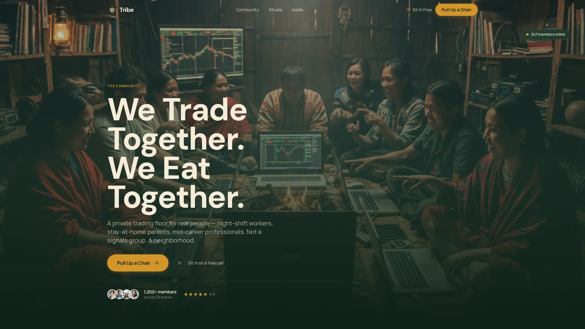 Crypto Trading Community Landing Page Template