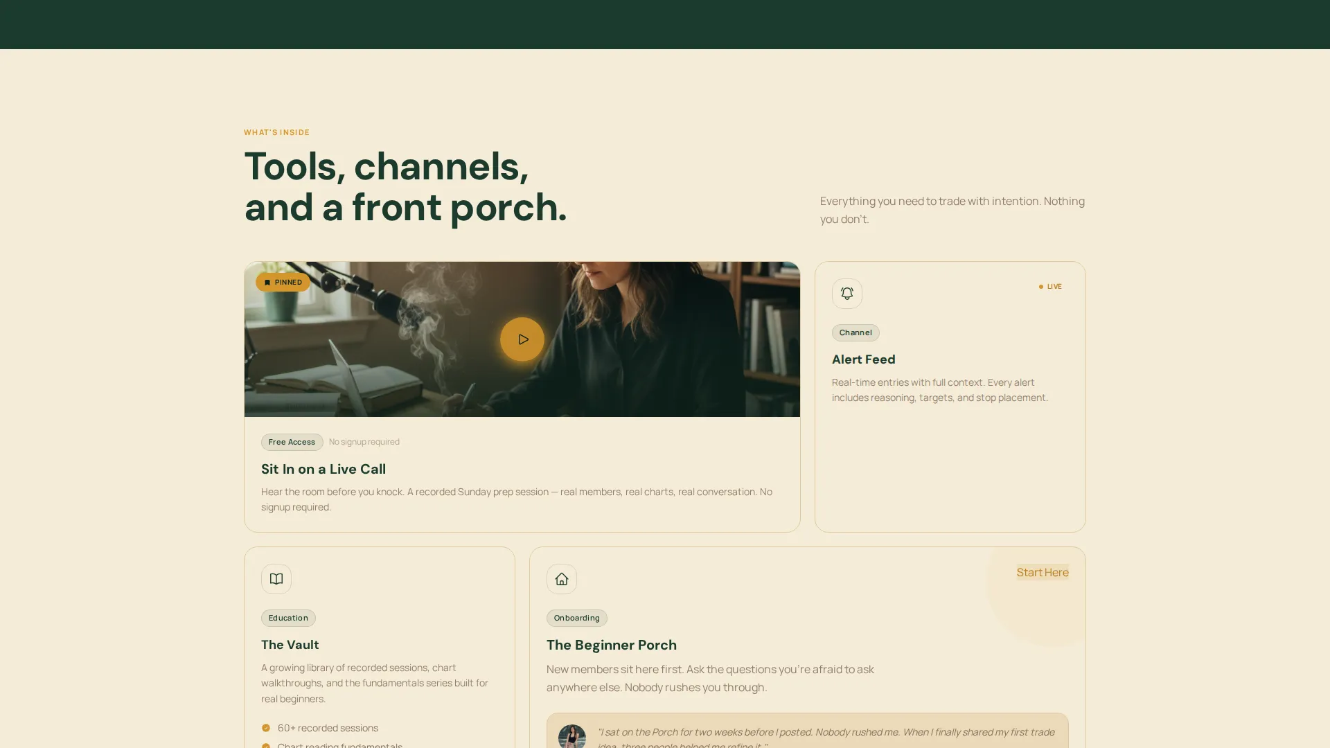 Crypto Trading Community Landing Page Template