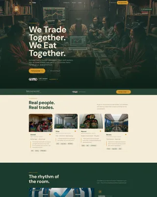 Crypto Trading Community Landing Page Template