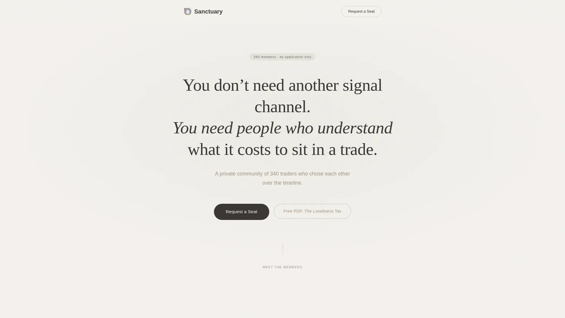 Healing Crypto Traders Community Landing Page