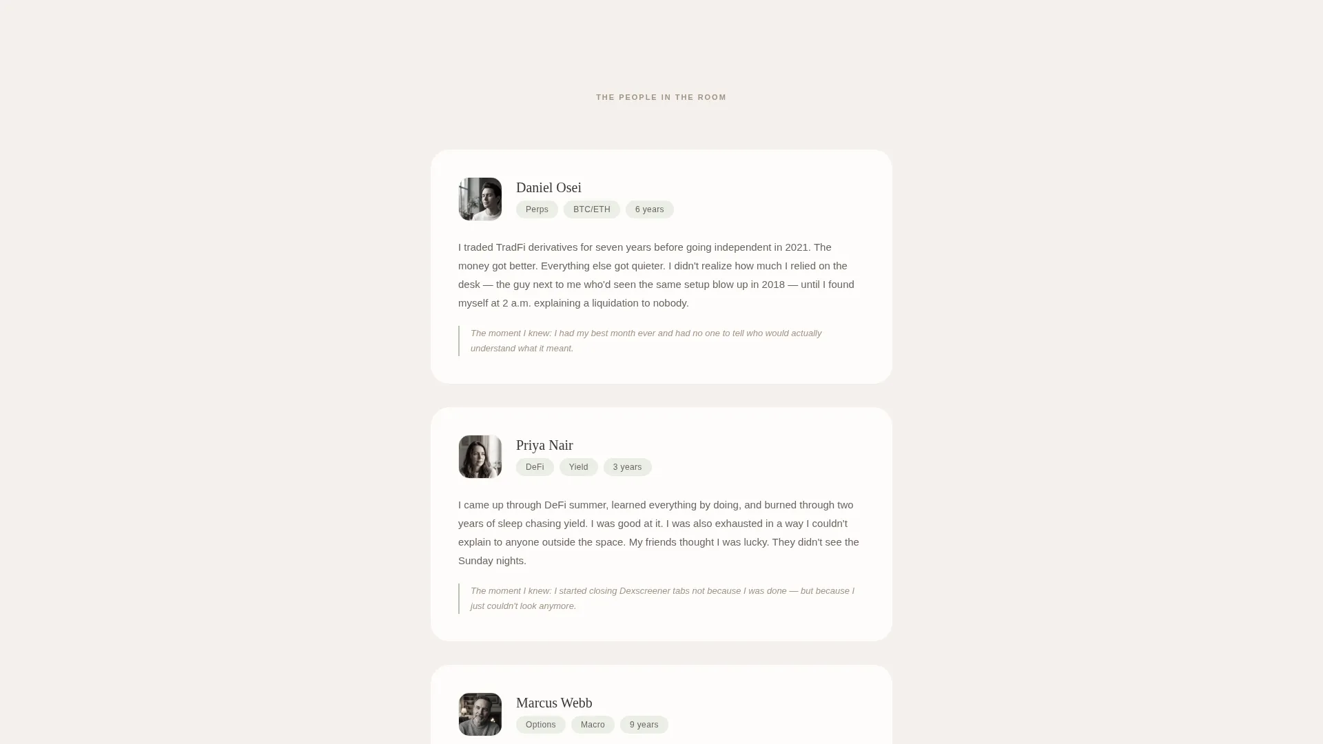 Healing Crypto Traders Community Landing Page