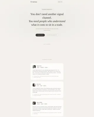 Healing Crypto Traders Community Landing Page