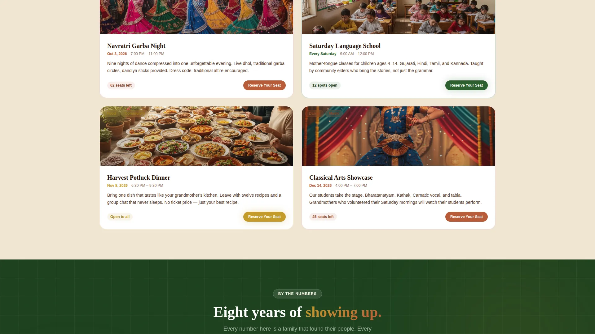 Specialist Temple & Hindu Organization Reviews & Social Proof Website Template