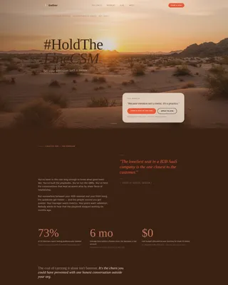 Customer Success Accountability Group Landing Page