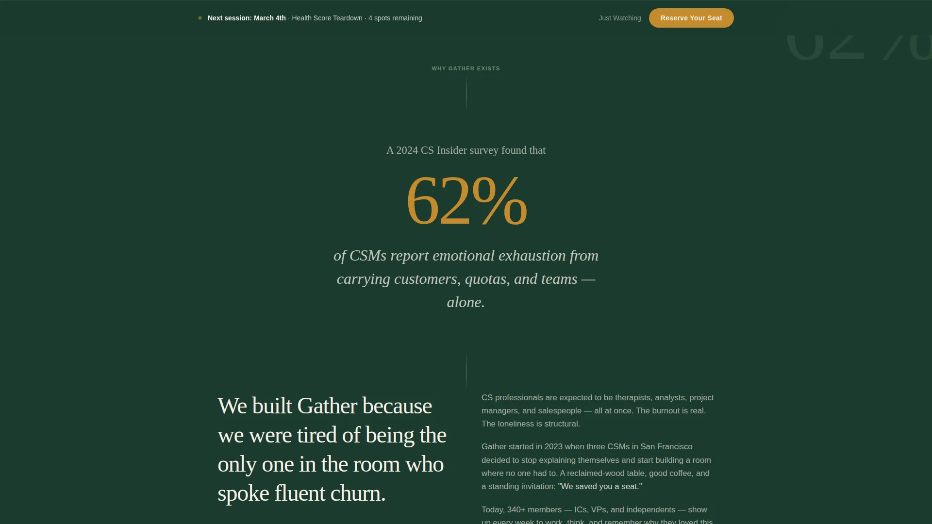 Customer Success Community Landing Page Template