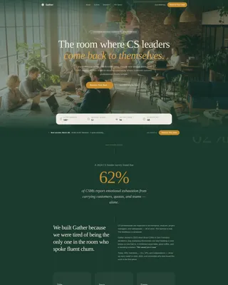 Customer Success Community Landing Page Template