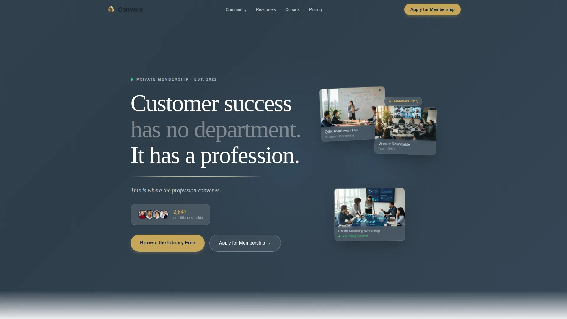 Customer Success Membership Landing Page Template