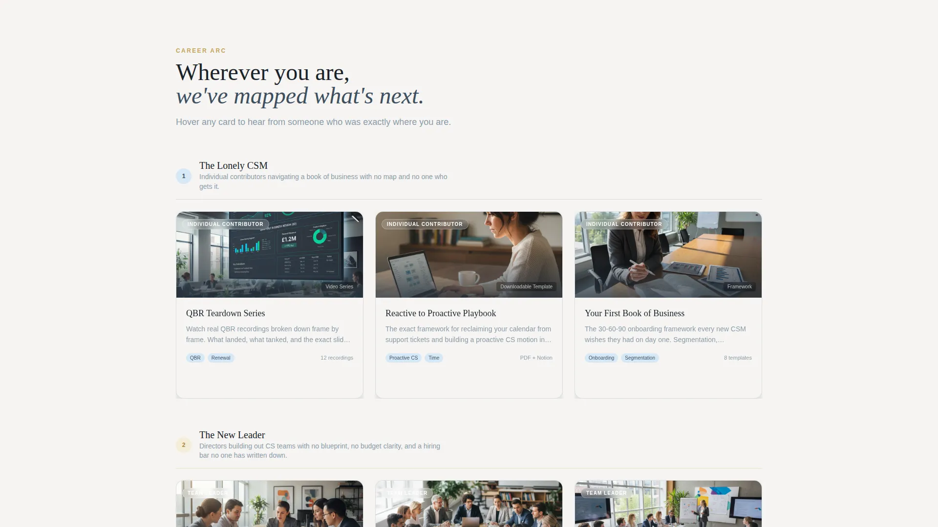 Customer Success Membership Landing Page Template