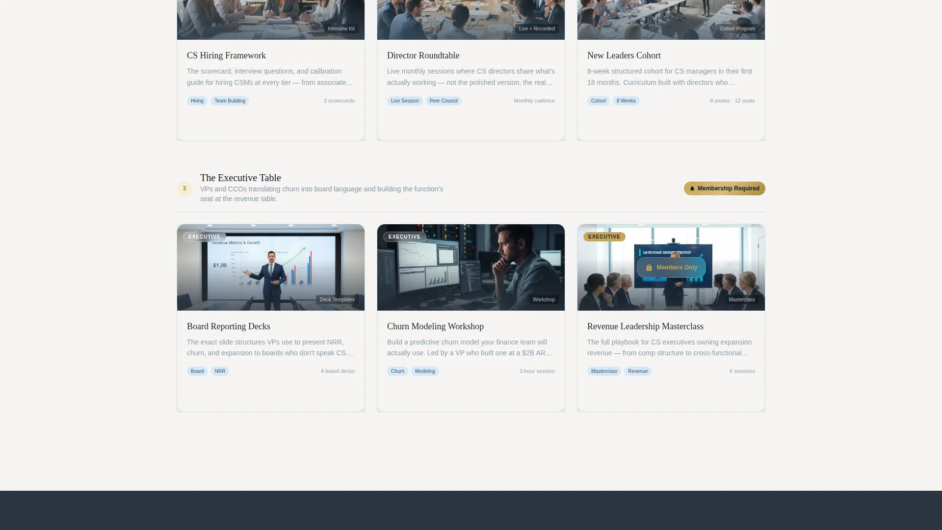 Customer Success Membership Landing Page Template