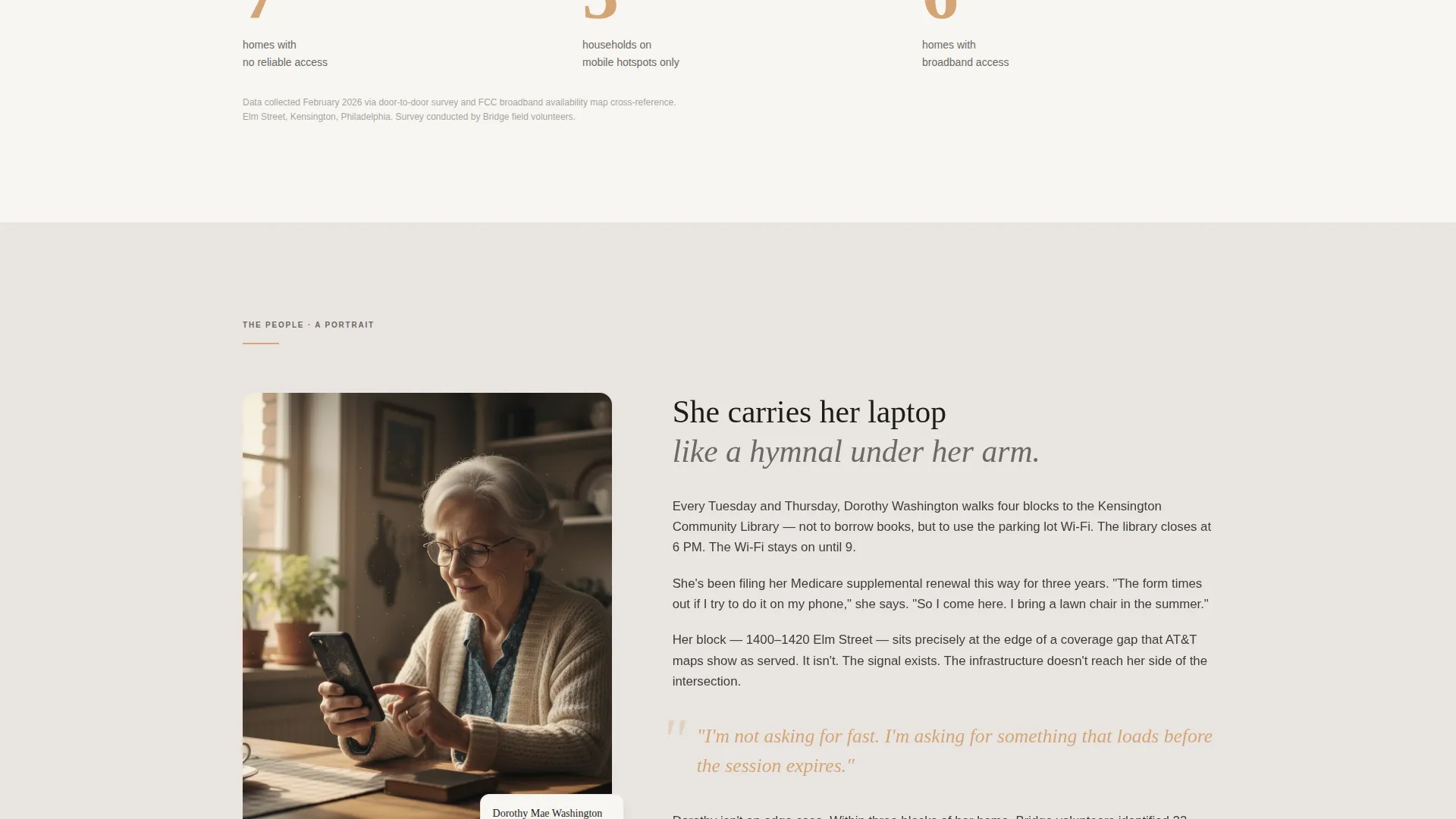 Digital Divide Awareness Campaign Landing Page