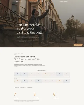 Digital Divide Awareness Campaign Landing Page