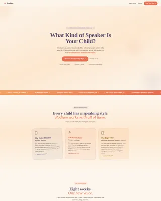 Kids Debate & Public Speaking Landing Page Template