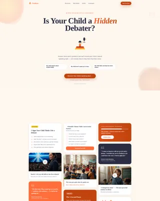 Kids Debate & Public Speaking Parent Resource Landing Page
