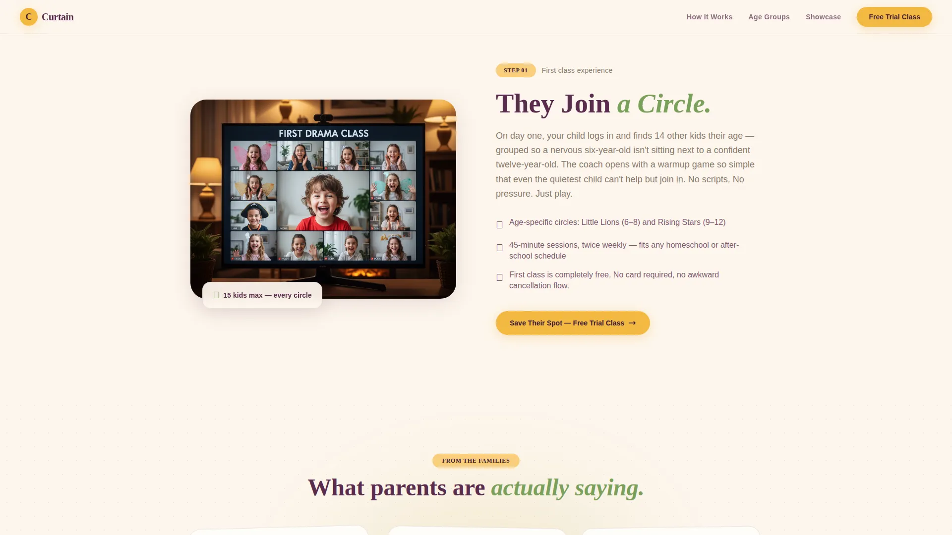 Kids Drama & Theater Booking Website Template