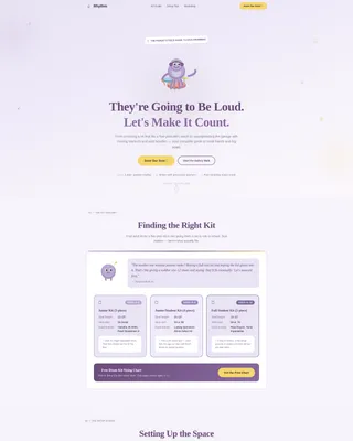 Kids Drums Parent Resource Landing Page Template